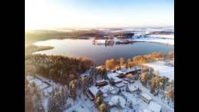 Zimowy poranek w Zalesie Mazury Active SPA